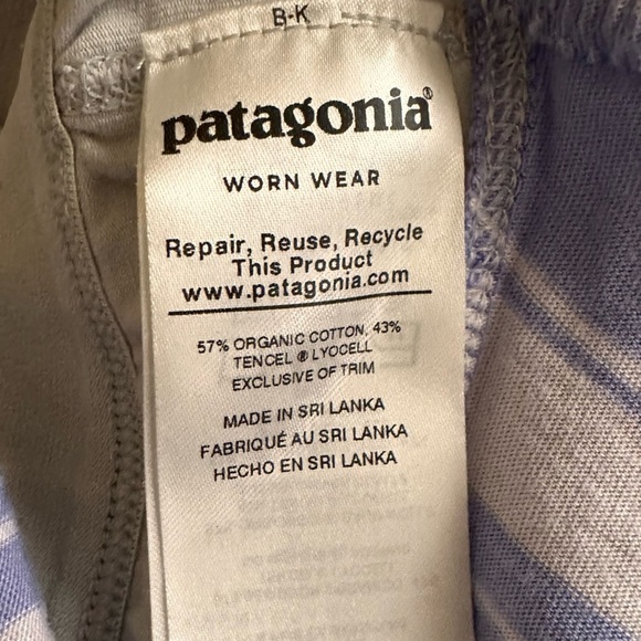 Patagonia Alpine Valley Dress Periwinkle Size Small Repair - Picture 7 of 9